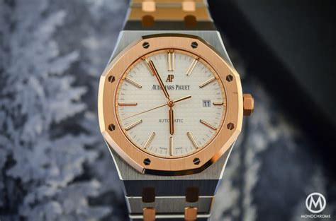 audemars piguet two tone gold single hand|audemars piguet royal oak hands.